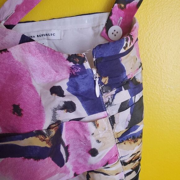 Banana Republic Silk Mini Dress Size 0P - Picture 9 of 12